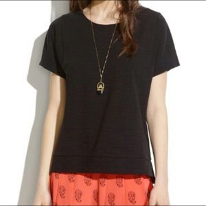 Madewell structured tee in thick slub cotton